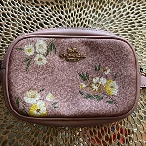 Coach Pink Floral BELT Bag